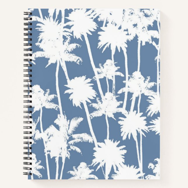 Cuaderno Patrón de árbol de palma (Anverso)