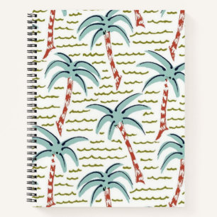 Cuaderno Patrón de árbol de palma