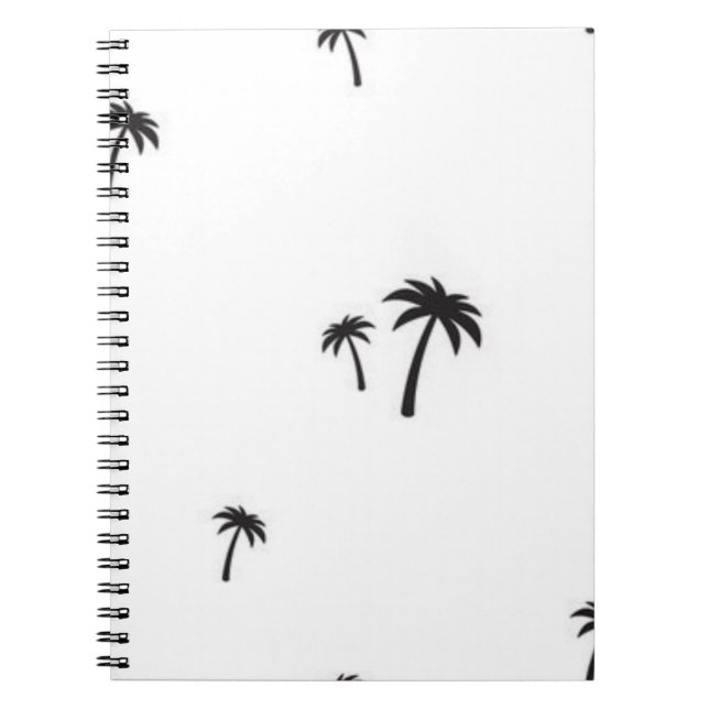 Cuaderno Patrón de árbol de palma (Frente)