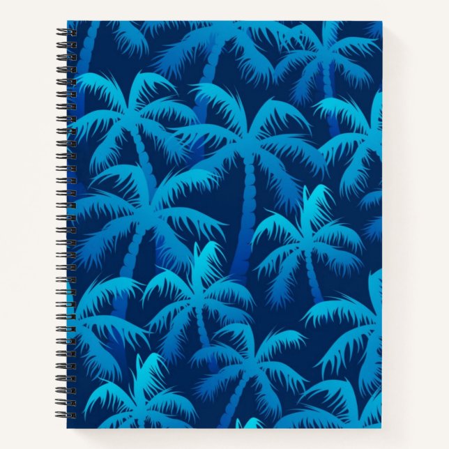 Cuaderno Patrón de árbol de palma (Anverso)