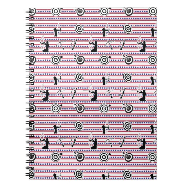 Cuaderno Patrón de arcos de Estados Unidos - Arqueros de si (Frente)