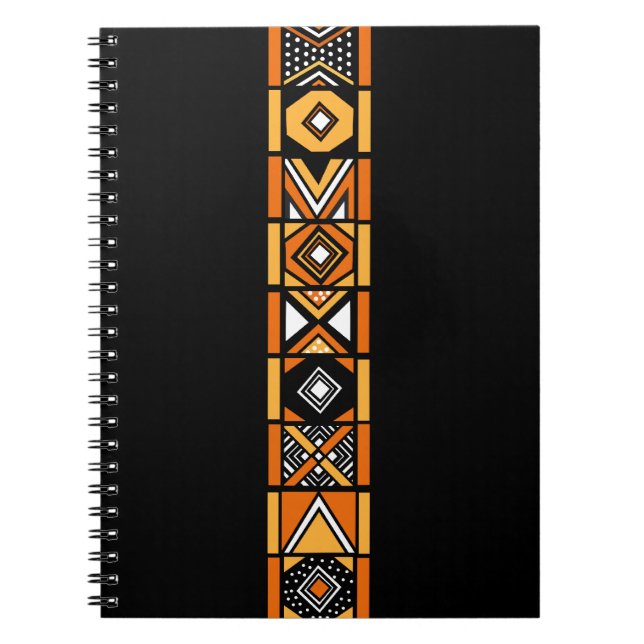 Cuaderno Patrón de arte africano (Frente)