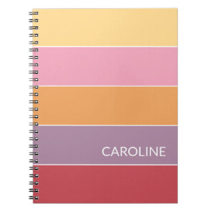 Cuaderno Patrón de arte de bandas de bloques de varios colo