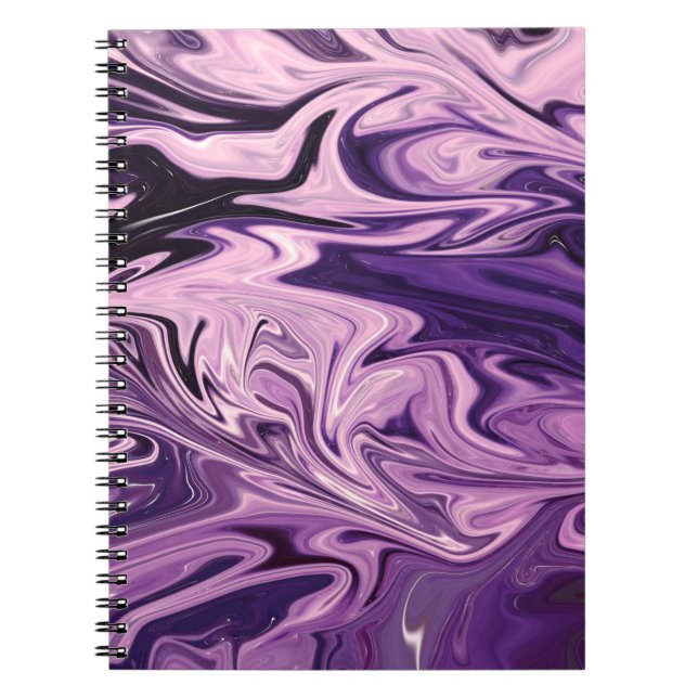 Cuaderno Patrón de arte de galaxia azul (Frente)