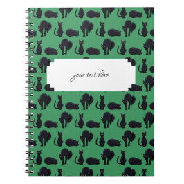 Cuaderno Patrón de arte de piano de Halloween para gatos ne