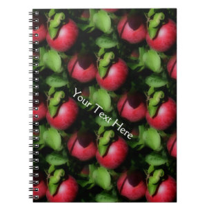 Cuaderno Patrón de arte natural de las manzanas Red McIntos