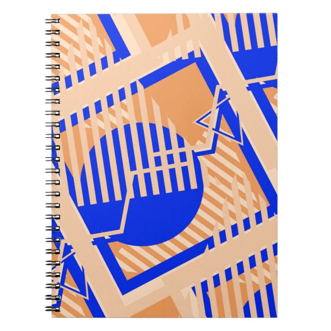 Cuaderno Patrón de arte pop sin inconvenientes. Textura de  (Frente)