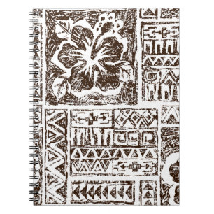 Cuaderno Patrón de arte tropical tribal de los indígenas ha