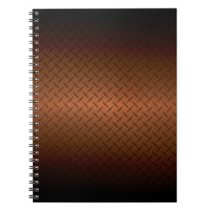 Cuaderno Patrón de aspecto de placa de diamante negro a col