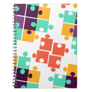 Cuaderno Patrón de autismo de rompecabezas regalo verano li