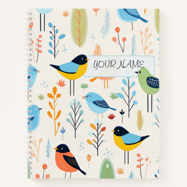 Cuaderno Patrón de aves 3 (Anverso)