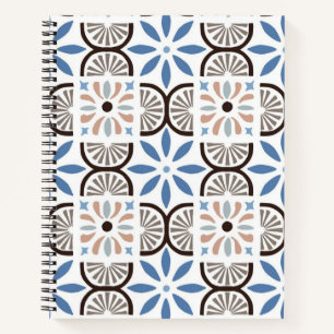 Cuaderno Patrón de azulejos de cerámica