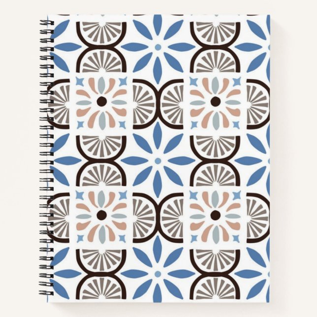 Cuaderno Patrón de azulejos de cerámica (Anverso)
