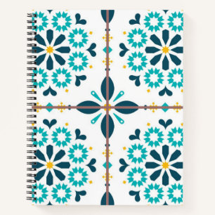 Cuaderno Patrón de azulejos de cerámica