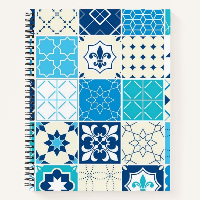 Cuaderno Patrón de azulejos de cerámica (Anverso)
