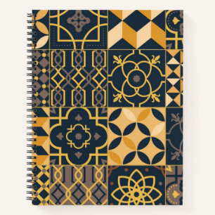 Cuaderno Patrón de azulejos de cerámica