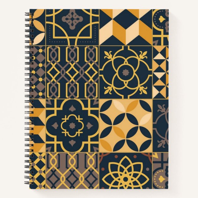 Cuaderno Patrón de azulejos de cerámica (Anverso)