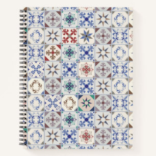 Cuaderno Patrón de azulejos de cerámica