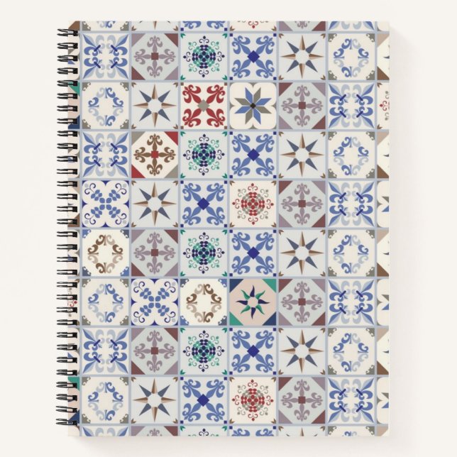 Cuaderno Patrón de azulejos de cerámica (Anverso)