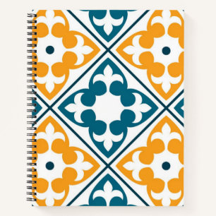 Cuaderno Patrón de azulejos de cerámica