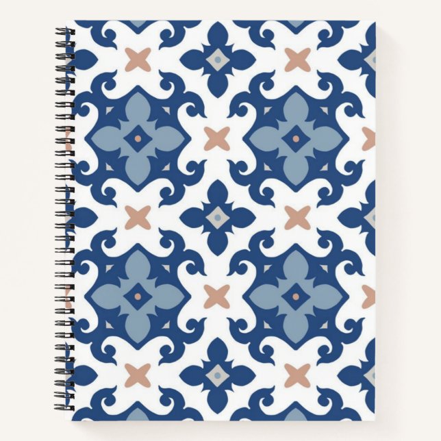 Cuaderno Patrón de azulejos de cerámica (Anverso)