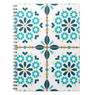 Cuaderno Patrón de azulejos de cerámica