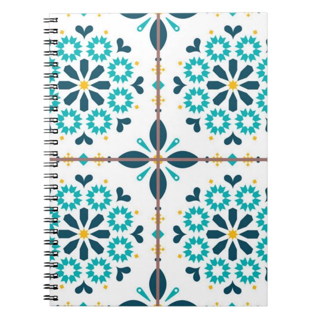Cuaderno Patrón de azulejos de cerámica (Frente)