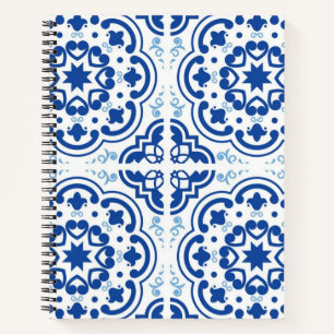 Cuaderno Patrón de azulejos de cerámica