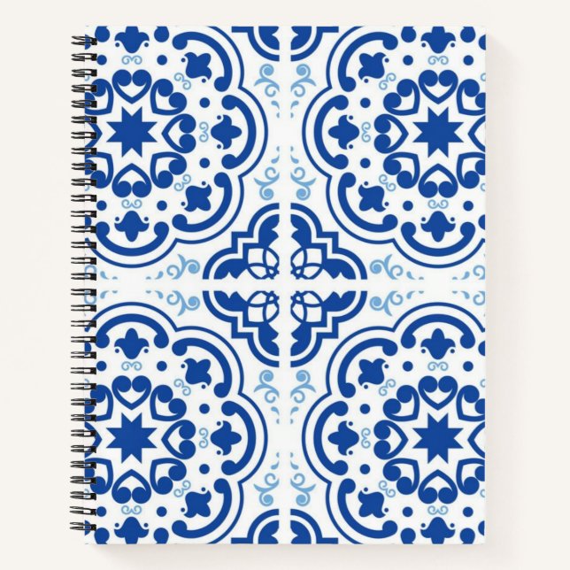 Cuaderno Patrón de azulejos de cerámica (Anverso)