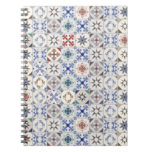 Cuaderno Patrón de azulejos de cerámica