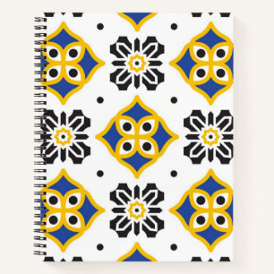 Cuaderno Patrón de azulejos de cerámica
