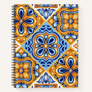 Cuaderno Patrón de azulejos de cerámica