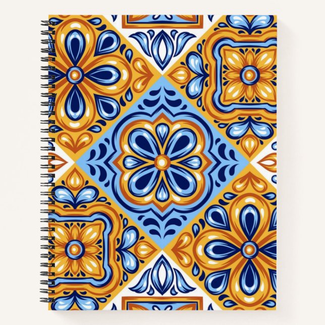 Cuaderno Patrón de azulejos de cerámica (Anverso)