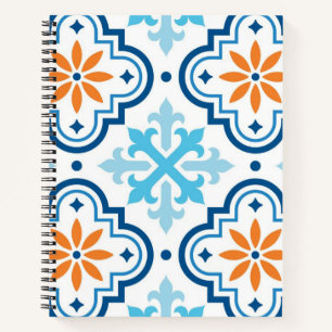 Cuaderno Patrón de azulejos de cerámica