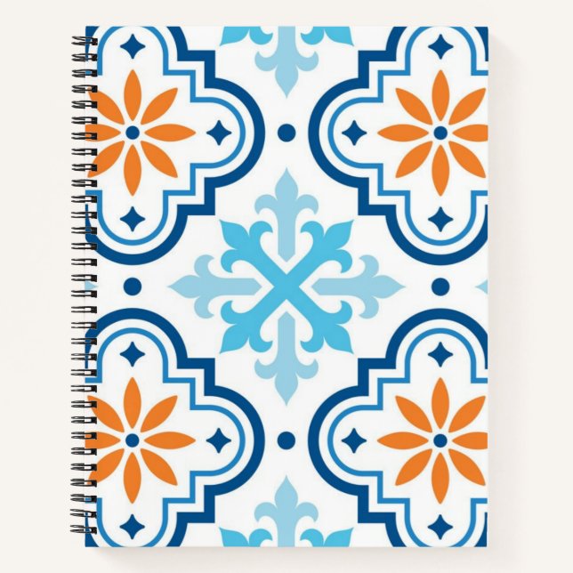Cuaderno Patrón de azulejos de cerámica (Anverso)