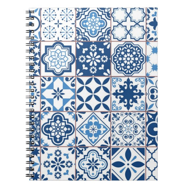 Cuaderno Patrón de azulejos de cerámica (Frente)