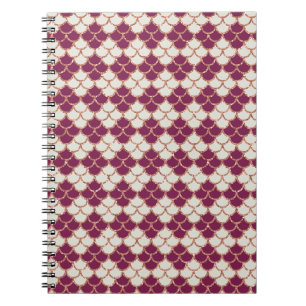 Cuaderno Patrón de balanza Purpurina de Borgoña de oro