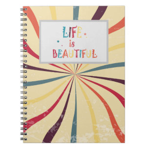 Cuaderno patrón de banda de color