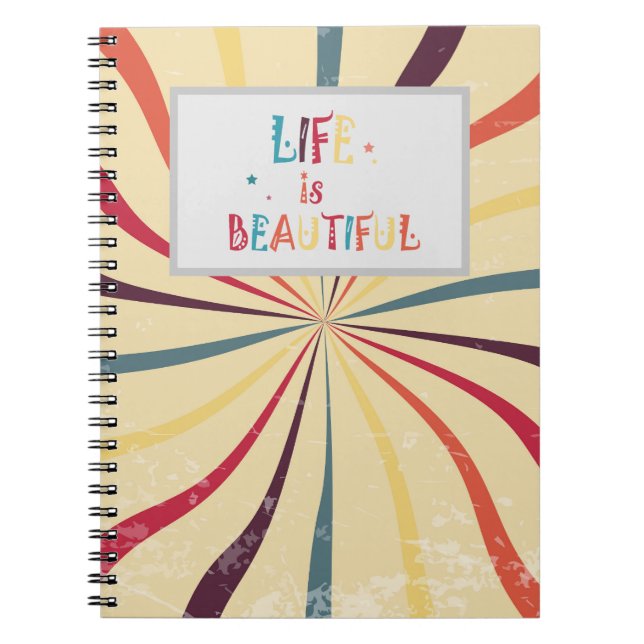 Cuaderno patrón de banda de color (Frente)