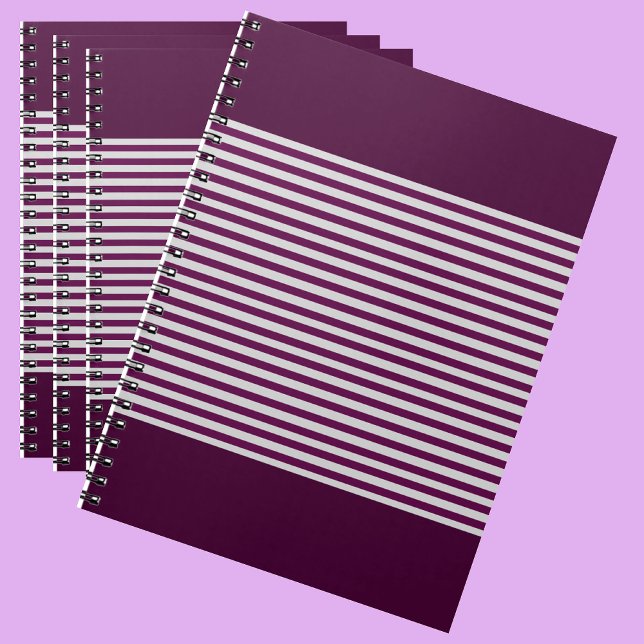 Cuaderno Patrón de bandas | Colorido moderno (Subido por el creador)