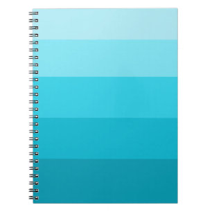 Cuaderno Patrón de bandas de color verde azulado