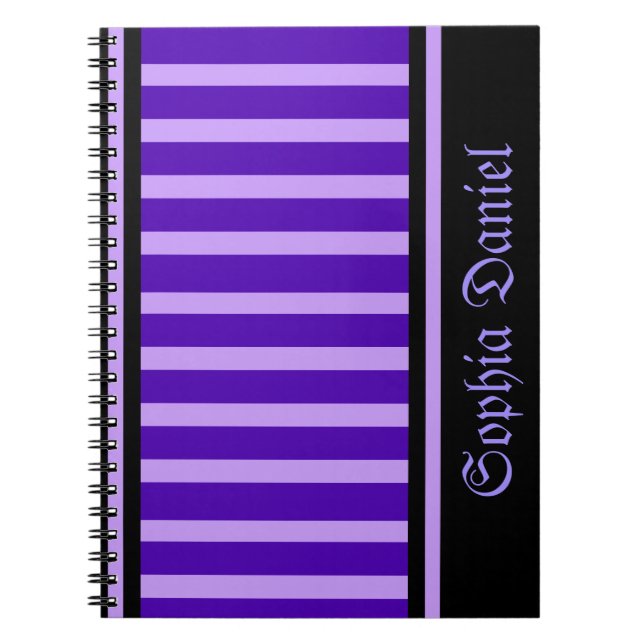Cuaderno Patrón de bandas personalizadas (Frente)