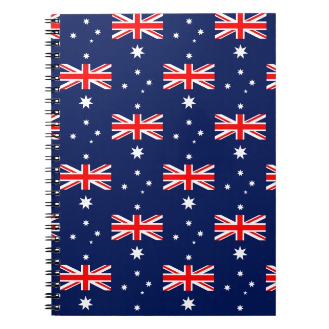 Cuaderno Patrón de bandera de Australia (Frente)