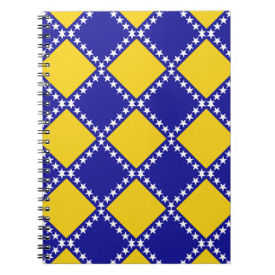 Cuaderno Patrón de bandera de Bosnia