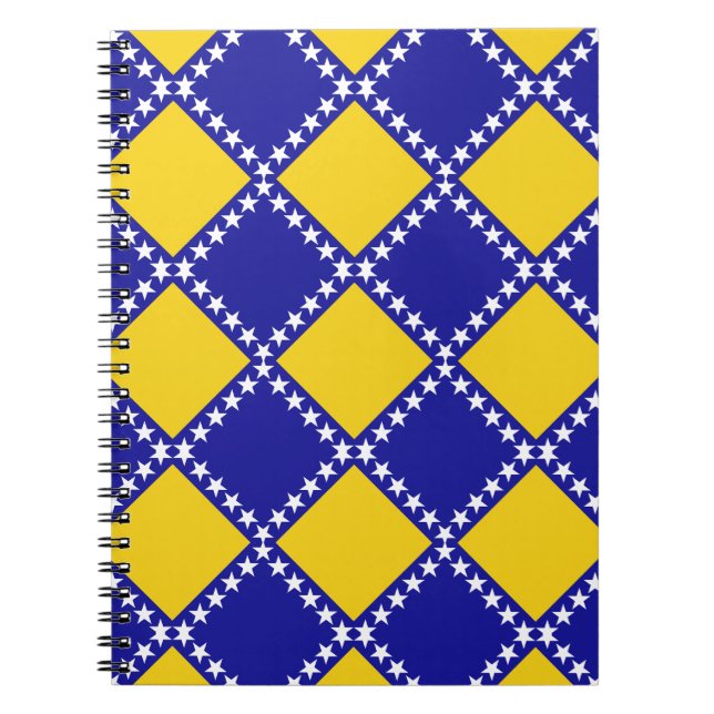 Cuaderno Patrón de bandera de Bosnia (Frente)