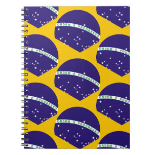 Cuaderno Patrón de bandera de Brasil