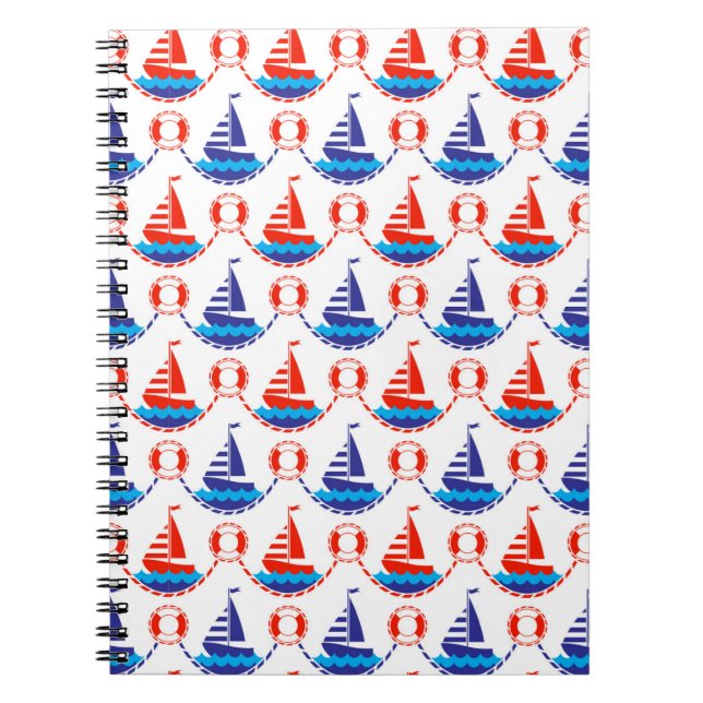 Cuaderno Patrón de barco de vela (Frente)