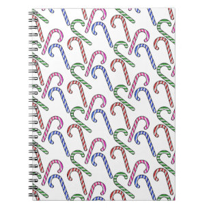 Cuaderno Patrón de bastón de purpurina