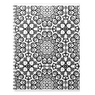 Cuaderno Patrón de batido de girasol tradicional adorno
