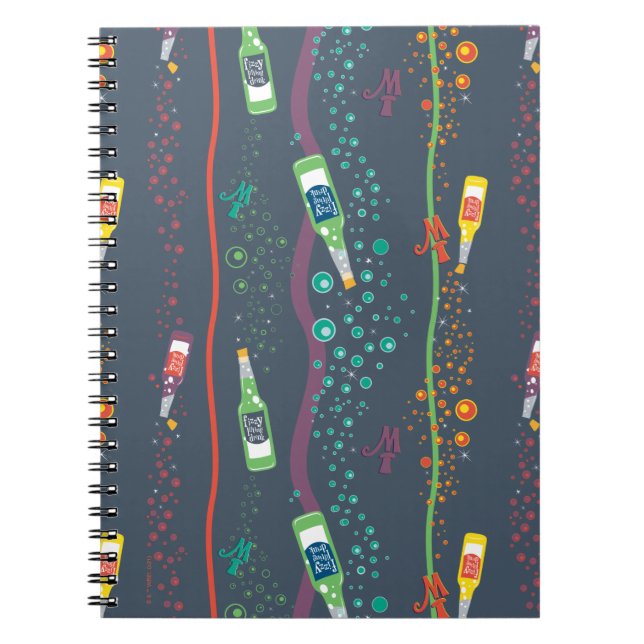 Cuaderno Patrón de bebida de levadura de fizzy (Frente)